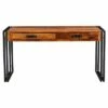 Solid Sheesham Wood 60" Console Table with Metal Legs - Timbergirl -Console Tables Sales unnamed file 4354