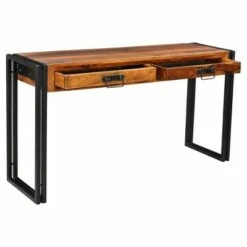 Solid Sheesham Wood 60" Console Table with Metal Legs - Timbergirl 11 Solid Sheesham Wood 60" Console Table with Metal Legs - Timbergirl -Console Tables Sales unnamed file 4356
