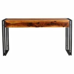 Solid Sheesham Wood 60" Console Table with Metal Legs - Timbergirl 14 Solid Sheesham Wood 60" Console Table with Metal Legs - Timbergirl -Console Tables Sales unnamed file 4359