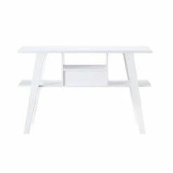 Ossy 4 Shelf Console Table with 1 Drawer White - miBasics -Console Tables Sales unnamed file 4382