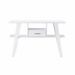 Ossy 4 Shelf Console Table with 1 Drawer White - miBasics -Console Tables Sales unnamed file 4383
