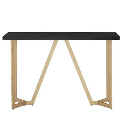 Karianne Metal Base Sofa Table Black/Gold - Inspire Q 4 Karianne Metal Base Sofa Table Black/Gold - Inspire Q - Image 2