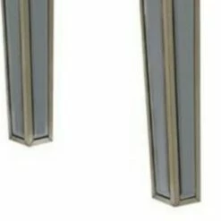 Mirrored Console Table with 2 Drawers and Acrylic Knobs Gray - Benzara -Console Tables Sales unnamed file 4481