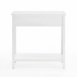 Arcadia Acacia Wood Round Wedge Tables White - Alaterre Furniture -Console Tables Sales unnamed file 4490