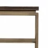 Faye Console Table with Shelf Rustic Brown/Antiqued Brass - Armen Living -Console Tables Sales unnamed file 4491
