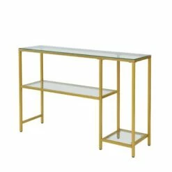 Carolina Chair & Table Rayna Console Table with Shelves Gold - Carolina Chair & Table -Console Tables Sales unnamed file 4510