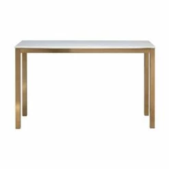 Gloria Marble Top Console Table Avalon Gold - Treasure Trove Accents