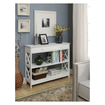 Oxford 1 Drawer Console Table White - Breighton Home 5 Oxford 1 Drawer Console Table White - Breighton Home - Image 3