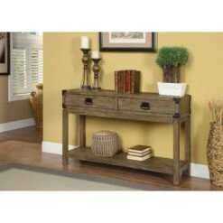 Cumberland 2 Drawer Console Table Brown - Treasure Trove Accents -Console Tables Sales unnamed file 4542