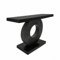 51" Console Table on a Ring Stand Black - Sagebrook Home