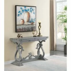 Gramercy Flip Top Console Gray - Treasure Trove Accents -Console Tables Sales unnamed file 4559