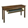 Kennedy Console Table with Concealed Drawer Brown - Flora Home