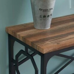 Kinwell Bristol Rustic Console Table with Storage Shelf -Console Tables Sales unnamed file 4619