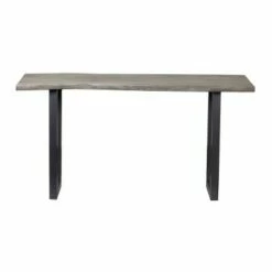 Yukon Live Edge Console Table Gray - Treasure Trove Accents