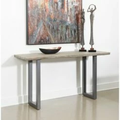 Yukon Live Edge Console Table Gray - Treasure Trove Accents -Console Tables Sales unnamed file 4629