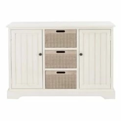Landers 2 Drawers and 3 Baskets Console Table - Safavieh Sand 32 Landers 2 Drawers and 3 Baskets Console Table - Safavieh Sand -Console Tables Sales unnamed file 469
