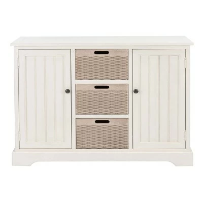 Landers 2 Drawers and 3 Baskets Console Table - Safavieh Sand 17 Landers 2 Drawers and 3 Baskets Console Table - Safavieh Sand - Image 15