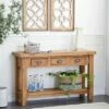 Olivia & May Rustic Wood Console Table Brown - Olivia & May 1 Olivia & May Rustic Wood Console Table Brown - Olivia & May -Console Tables Sales unnamed file 4702