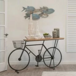 Bicycle Console Table - Sagebrook Home Red 14 Bicycle Console Table - Sagebrook Home Red -Console Tables Sales unnamed file 4782