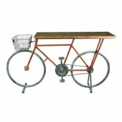 Bicycle Console Table - Sagebrook Home Red 17 Bicycle Console Table - Sagebrook Home Red -Console Tables Sales unnamed file 4785
