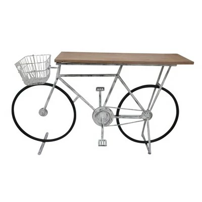Bicycle Console Table - Sagebrook Home Red 10 Bicycle Console Table - Sagebrook Home Red - Image 8