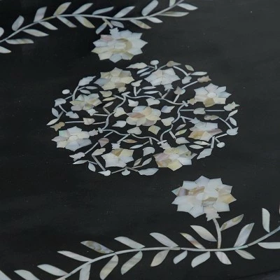 Olivia & May Eclectic Wood Console Table Gold - Olivia & May 5 Olivia & May Eclectic Wood Console Table Gold - Olivia & May - Image 3