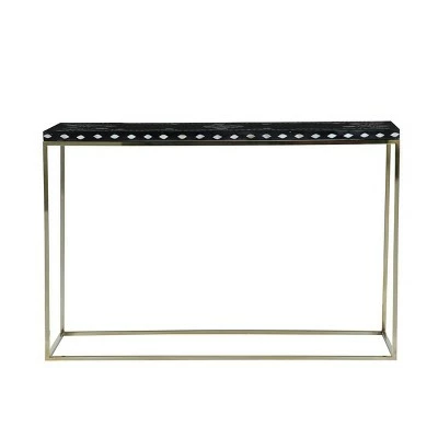 Olivia & May Eclectic Wood Console Table Gold - Olivia & May 7 Olivia & May Eclectic Wood Console Table Gold - Olivia & May - Image 5