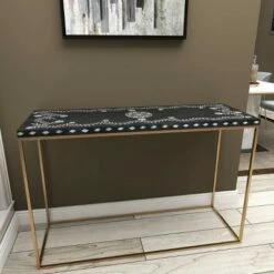 Olivia & May Eclectic Wood Console Table Gold - Olivia & May 28 Olivia & May Eclectic Wood Console Table Gold - Olivia & May -Console Tables Sales unnamed file 4799