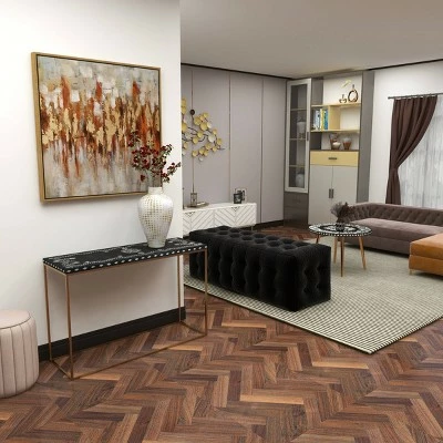 Olivia & May Eclectic Wood Console Table Gold - Olivia & May 17 Olivia & May Eclectic Wood Console Table Gold - Olivia & May - Image 15