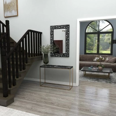 Olivia & May Eclectic Wood Console Table Gold - Olivia & May 18 Olivia & May Eclectic Wood Console Table Gold - Olivia & May - Image 16