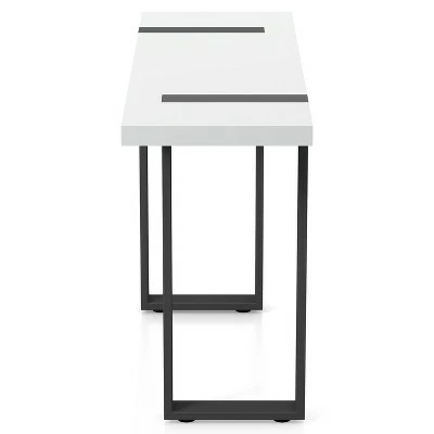 Druse Sofa Table with U-Shaped Legs White/Black - miBasics 6 Druse Sofa Table with U-Shaped Legs White/Black - miBasics - Image 4