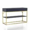 Cilker 2 Drawers Sofa Table - miBasics Antique Blue/gold