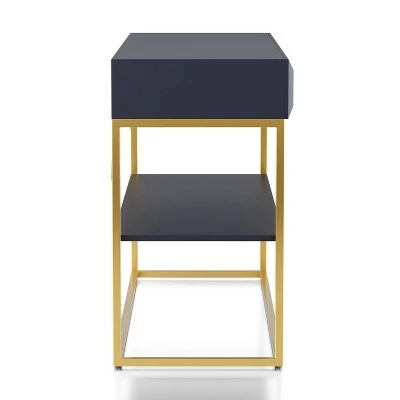 Cilker 2 Drawers Sofa Table - miBasics Antique Blue/gold 4 Cilker 2 Drawers Sofa Table - miBasics Antique Blue/gold - Image 2