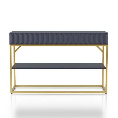 Cilker 2 Drawers Sofa Table - miBasics Antique Blue/gold 6 Cilker 2 Drawers Sofa Table - miBasics Antique Blue/gold - Image 4