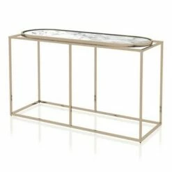 Denban Faux Marble Sofa Table - miBasics White Marble/champagne 9 Denban Faux Marble Sofa Table - miBasics White Marble/champagne -Console Tables Sales unnamed file 4846