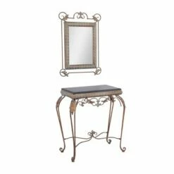 Olivia & May Set of 2 Traditional Iron Console Tables with Mirror Bronze - Olivia & May 11 Olivia & May Set of 2 Traditional Iron Console Tables with Mirror Bronze - Olivia & May -Console Tables Sales unnamed file 4868