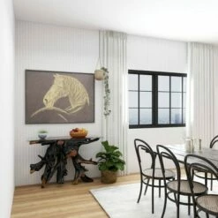 Olivia & May Contemporary Teak Wood Console Table Gold - Olivia & May -Console Tables Sales unnamed file 4895