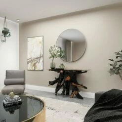 Olivia & May Contemporary Teak Wood Console Table Gold - Olivia & May -Console Tables Sales unnamed file 4898