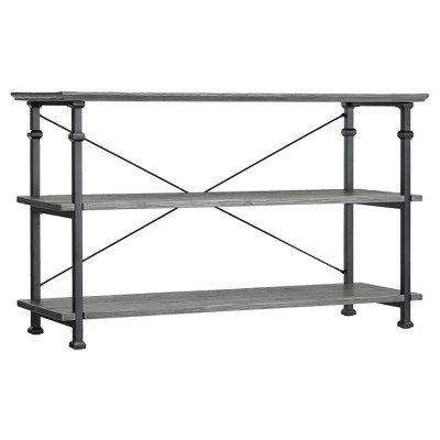 Ronay Rustic Industrial Console Table - Inspire Q® Brown 10 Ronay Rustic Industrial Console Table - Inspire Q® Brown - Image 8