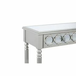 Olivia & May Set of 3 Glam Mirrored Wood Console Tables Silver - Olivia & May -Console Tables Sales unnamed file 4954