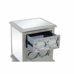 Olivia & May Set of 3 Glam Mirrored Wood Console Tables Silver - Olivia & May -Console Tables Sales unnamed file 4956