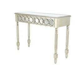 Olivia & May Set of 3 Glam Mirrored Wood Console Tables Silver - Olivia & May -Console Tables Sales unnamed file 4966