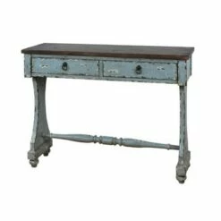 Distressed Two-Tone Entryway Console Table River Blue - HomeFare -Console Tables Sales unnamed file 4969