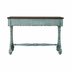 Distressed Two-Tone Entryway Console Table River Blue - HomeFare -Console Tables Sales unnamed file 4971