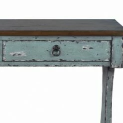 Distressed Two-Tone Entryway Console Table River Blue - HomeFare -Console Tables Sales unnamed file 4973