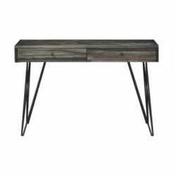 Alvara Court Occasional 2 Drawer Console Table - Treasure Trove Accents Charcoal/gray/brown