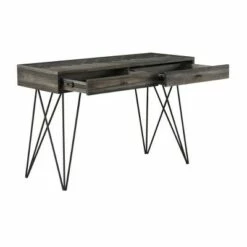 Alvara Court Occasional 2 Drawer Console Table - Treasure Trove Accents Charcoal/gray/brown -Console Tables Sales unnamed file 5012