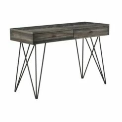 Alvara Court Occasional 2 Drawer Console Table - Treasure Trove Accents Charcoal/gray/brown -Console Tables Sales unnamed file 5017