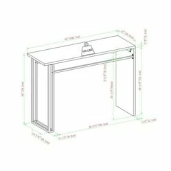 Taki Modern Asymmetrical Waterfall Entry Table - Saracina Home Faux White Marble -Console Tables Sales unnamed file 5032