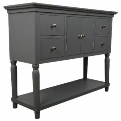 Decor Therapy Taylor Four Drawer Console Table Gray - Décor Therapy